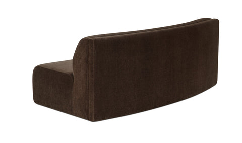 Naomi Concave Sofa Dark Brown