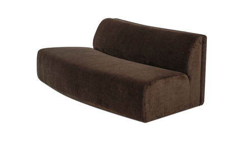 Naomi Convex Sofa Dark Brown