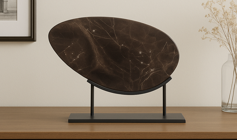 Galen Sculpture Saint Laurent Brown Marble