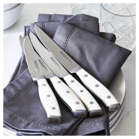 Forged Accent - 4pc Steak Set - White