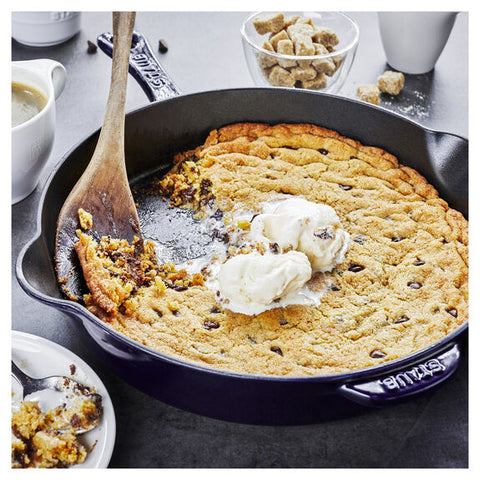 Cast Iron - Fry Pans/ Skillets - 11'' Traditional Deep Skillet - Dark Blue