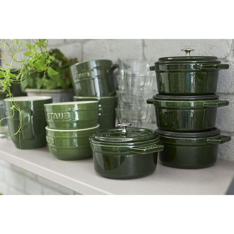 Cast Iron - 0.25-qt Mini Round Cocotte - Basil