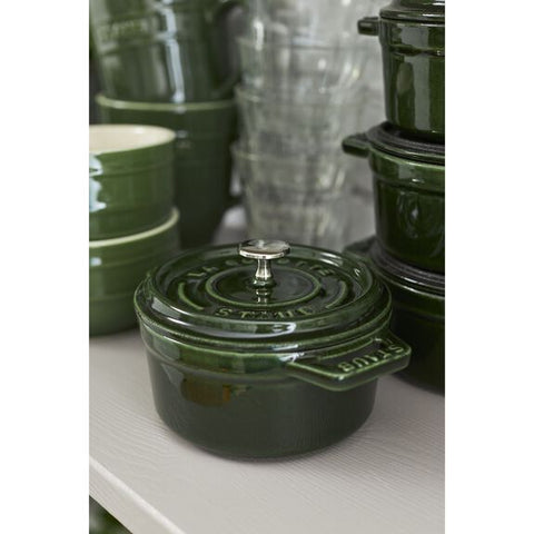 Cast Iron - 0.25-qt Mini Round Cocotte - Basil