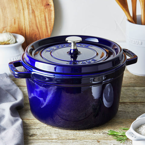 Cast Iron - Tall Dutch Ovens - 5.00-qt Tall Dutch Oven - Dark Blue