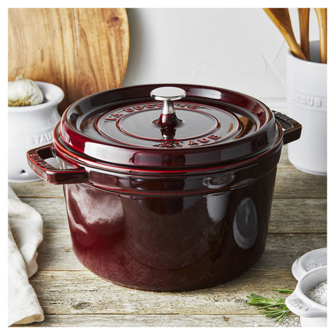Cast Iron - Tall Dutch Ovens - 5.00-qt Tall Dutch Oven - Grenadine
