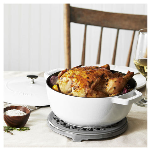 Cast Iron - 3.75-qt Essential French Oven Cocotte - White