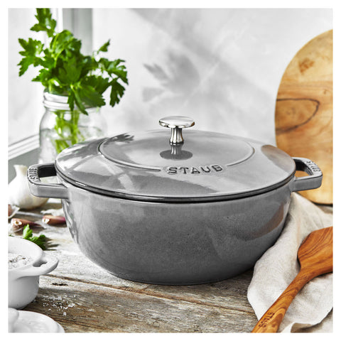 Cast Iron - 3.75-qt Essential French Oven Cocotte - Graphite Grey