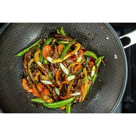 Joy Plus - 12" Stainless Steel Nonstick Wok + Lid