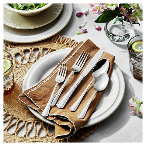 Flatware Sets - Alcea 65pc 18/10 Stainless Steel Flatware Set
