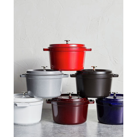 Cast Iron - Tall Dutch Ovens - 5.00-qt Tall Dutch Oven - White