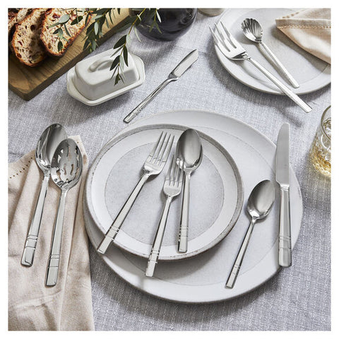 Flatware Sets - Madison Square 65pc 18/10 Stainless Steel Flatware Set