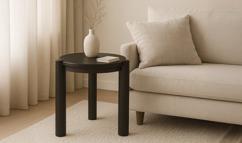 Jack Side Table Brushed Dark Brown