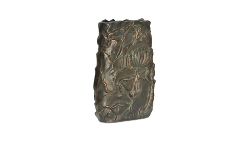 Sabine Cast Aluminum Vase Antique Brass
