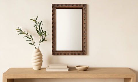 Holland Mirror Large Brown