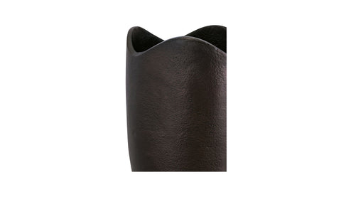 Athena Cast Aluminum Vase Blackened Bronze