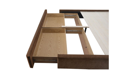 Simon King Storage Bed Brown