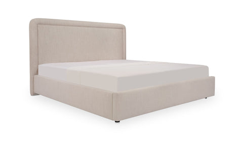 Simon King Storage Bed Flecked Beige