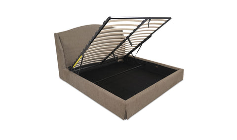 Weston King Storage Bed Brown
