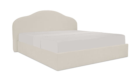 Maggie King Storage Bed Cream