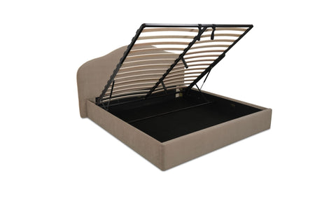 Maggie King Storage Bed Taupe