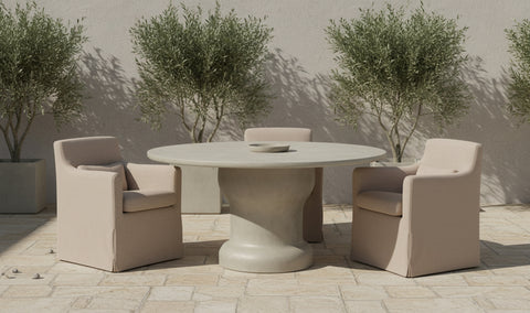 Magnolia Outdoor Dining Table Cream