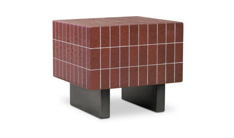 Farren Outdoor Side Table Brown