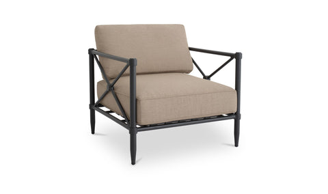 Willow Outdoor Accent Chair Light Brown