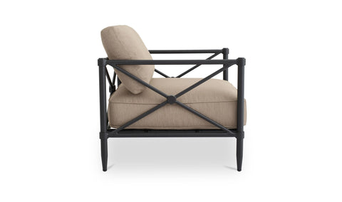 Willow Outdoor Accent Chair Light Brown
