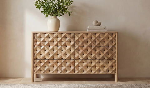 Fulton 6 Drawer Dresser Natural