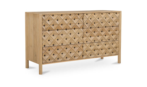 Fulton 6 Drawer Dresser Natural