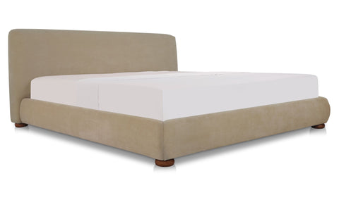 Beau Queen Storage Bed Warm Beige