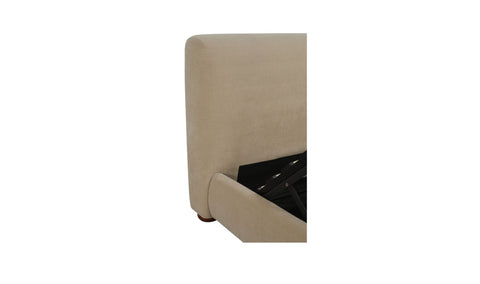 Beau Queen Storage Bed Warm Beige