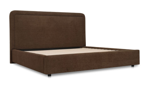 Simon Queen Storage Bed Brown