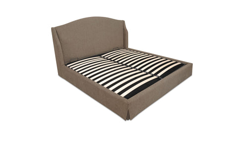 Weston Queen Storage Bed Brown