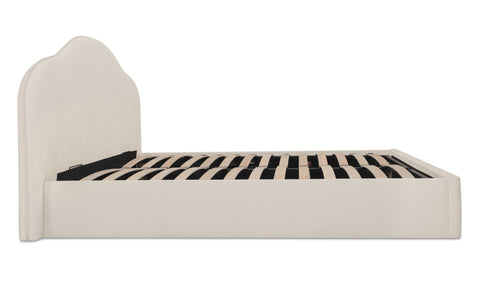 Maggie Queen Storage Bed Cream