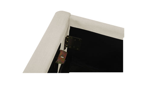 Maggie Queen Storage Bed Cream