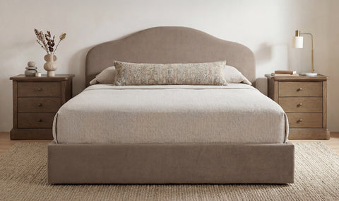 Maggie Queen Storage Bed Taupe