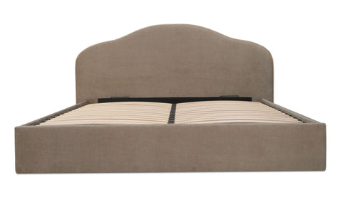 Maggie Queen Storage Bed Taupe