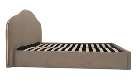 Maggie Queen Storage Bed Taupe