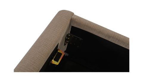 Maggie Queen Storage Bed Taupe
