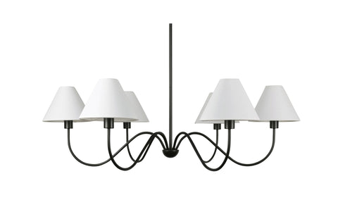 Whitney Chandelier Blackened Bronze