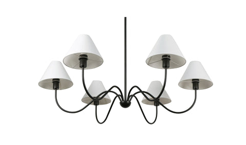 Whitney Chandelier Blackened Bronze
