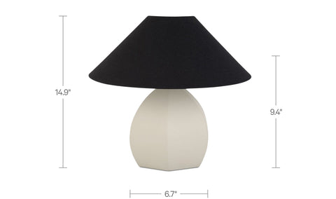 Keeley Table Lamp White
