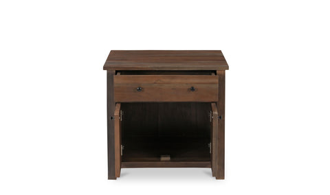Gene Charging Nightstand Dark Brown