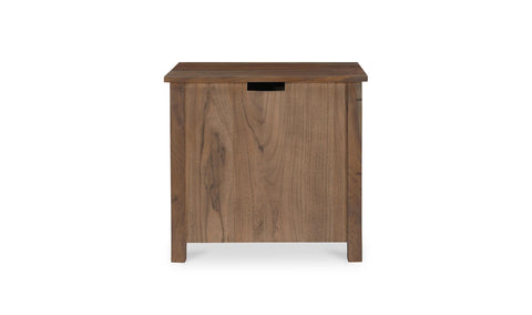 Gene Charging Nightstand Dark Brown