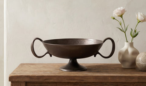 Floris Decorative Bowl Antique Brass Cast Aluminum