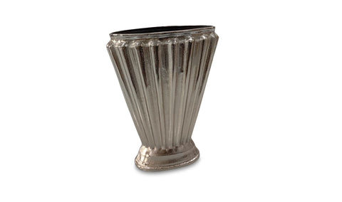 Jade Vase Aged Pewter Cast Aluminum