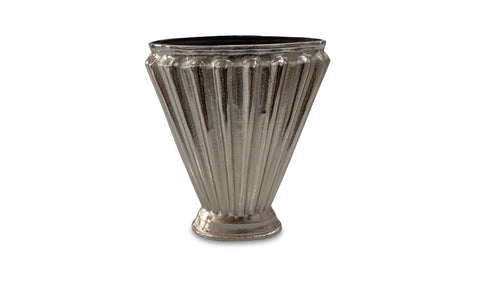 Jade Vase Aged Pewter Cast Aluminum