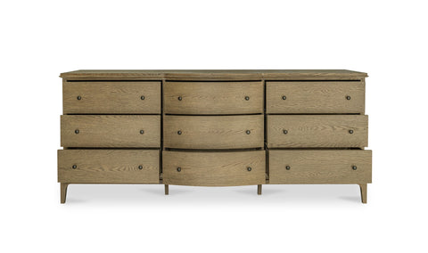 Sadie 9 Drawer Dresser Brown