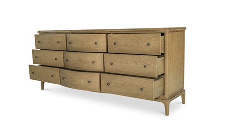 Sadie 9 Drawer Dresser Brown